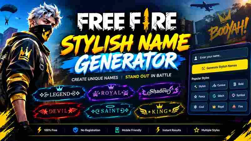 Free Fire Stylish Name Generator